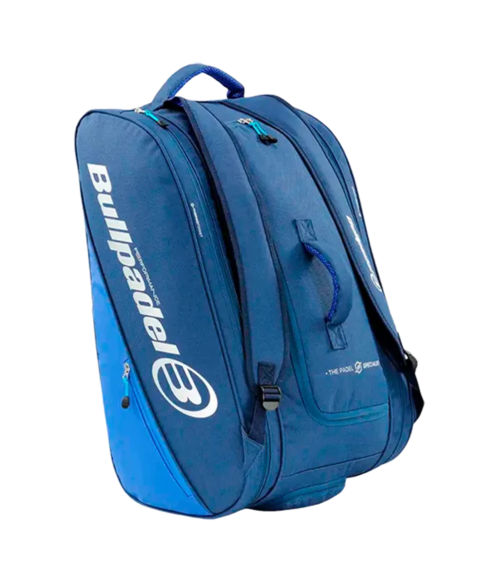 Сумка для падел Bullpadel Performance Navy Blue 2025, термокарманы и вентиляция