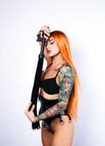 Черный флоггер Scandal из натуральной кожи с замшевыми хвостами - 75 см. (Цвет: черный)