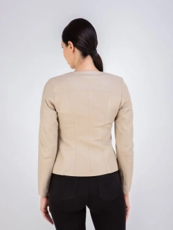 Кожаная куртка демисезонная на молнии