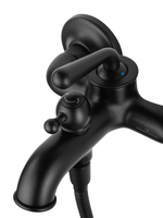 Смеситель для ванны с душем WONZON & WOGHAND STEAM, Черный матовый (WW-88639008-MB)