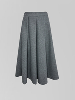 Костюм AS`Kins 245 однотонный утепленный из приталенного пиджака и юбки