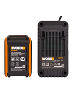 Комплект WORX WA3611: Двойное зарядное устройство WA3883