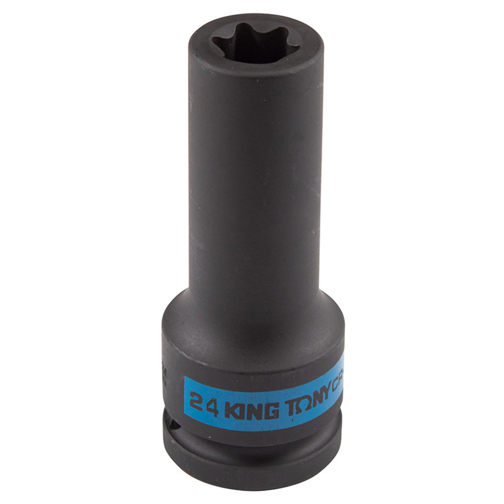 KING TONY (647524M) Головка торцевая ударная глубокая TORX Е-стандарт 3/4", E24