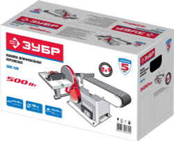 ЗУБР d 150 мм, 100 х 914 мм лента, 500 Вт, тарельчато - ленточный шлифовальный станок (ЗШС-500)