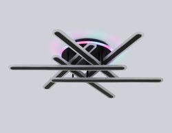 Ambrella Потолочный светодиодный светильник с подсветкой RGB с пультом Original FA8908