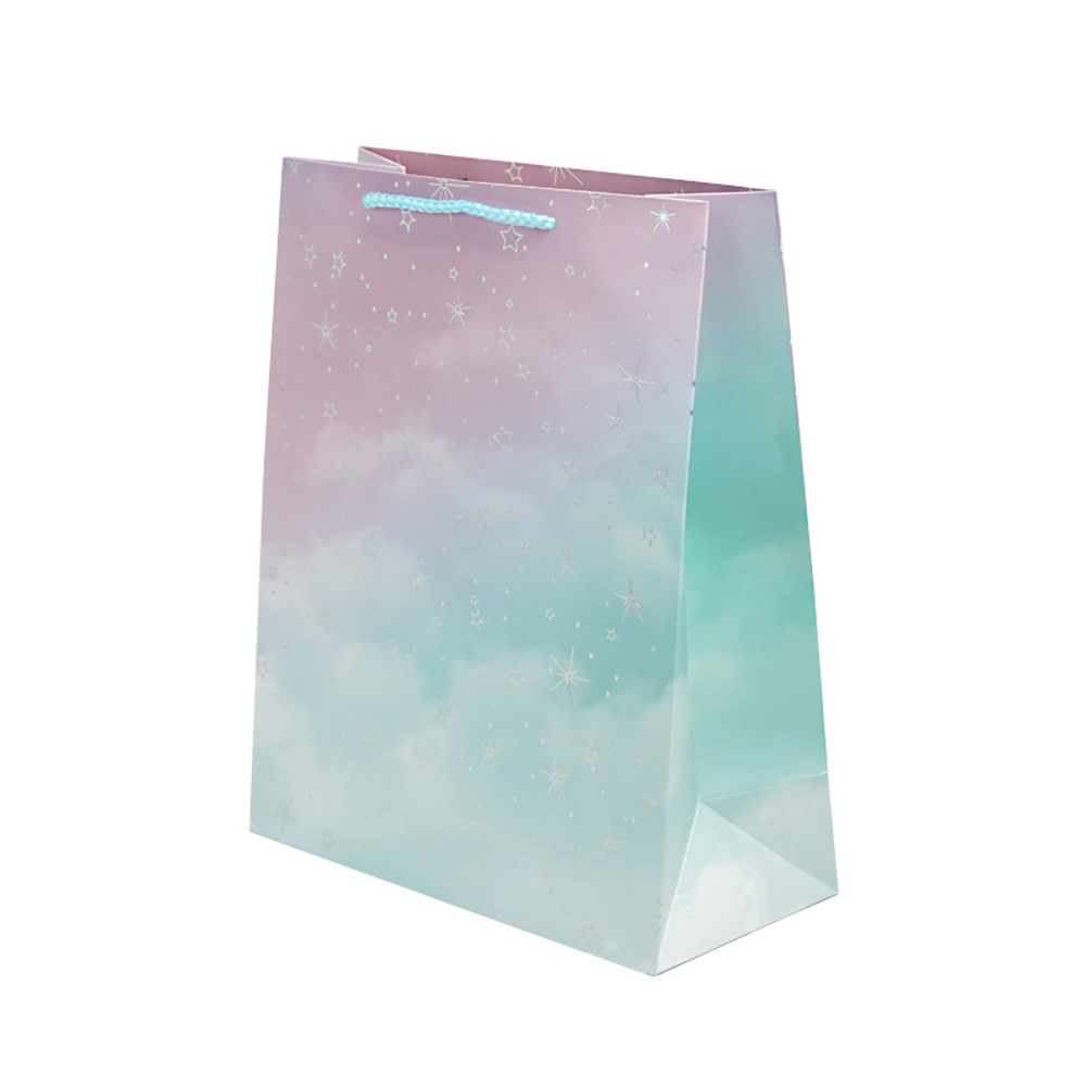 Пакет подарочный "Звездное небо", 26*12*32 см