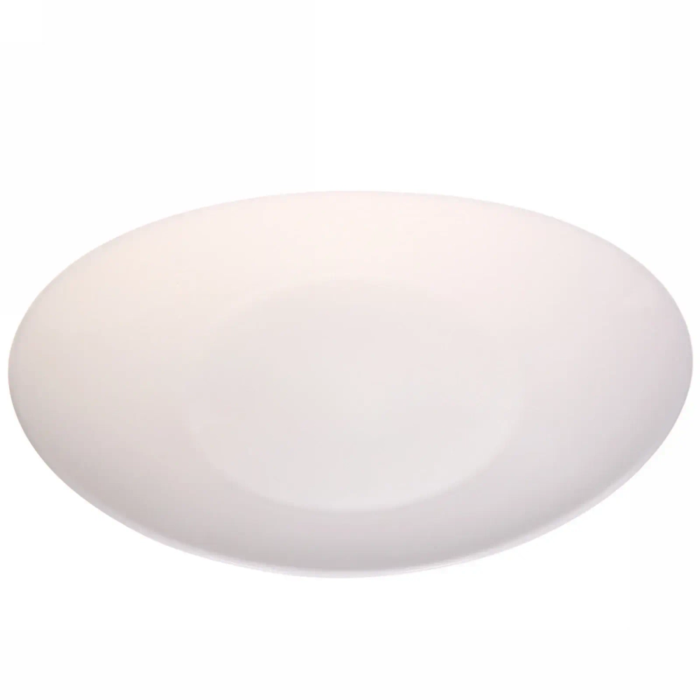 Тарелка «White magic» 26,5*23см стеклокерамика Полоска