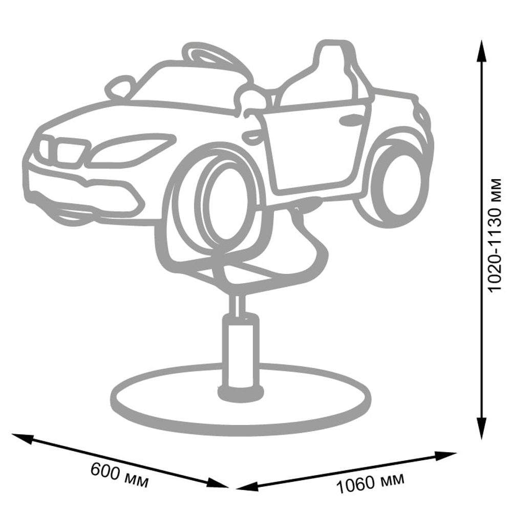 Детское парикмахерское кресло МАШИНКА 02