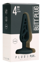 Черная анальная пробка 4 Inch Hollow №4 - 10 см. (Цвет: черный)