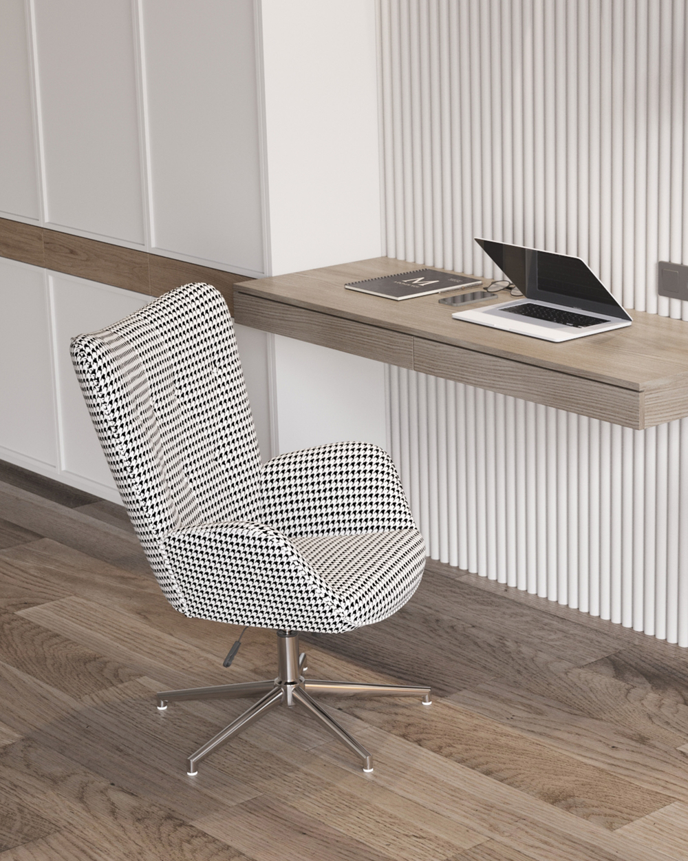 Кресло Филадельфия ч/б