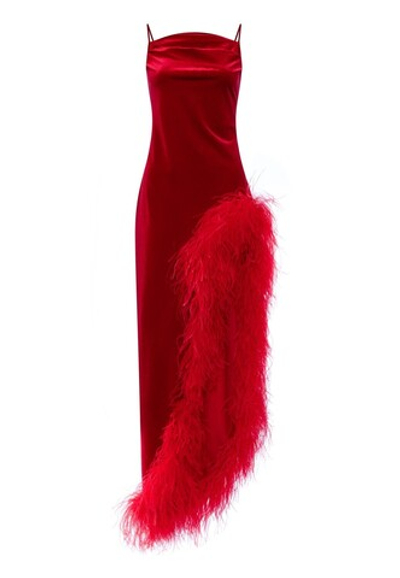 Бархатное платье на бретелях