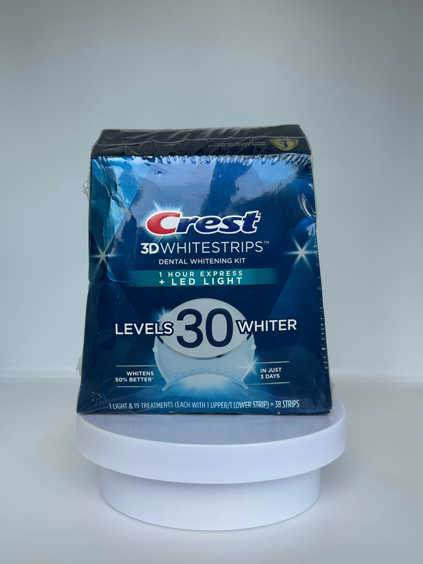 Отбеливающие полоски для зубов Crest 3D Whitestrips 1-Hour Express LED Light (Уценка)