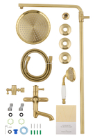 Душевая система WONZON & WOGHAND STEAM, Брашированное золото (WW-88739008-BG)