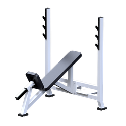Скамья для штанги со стойками наклонная