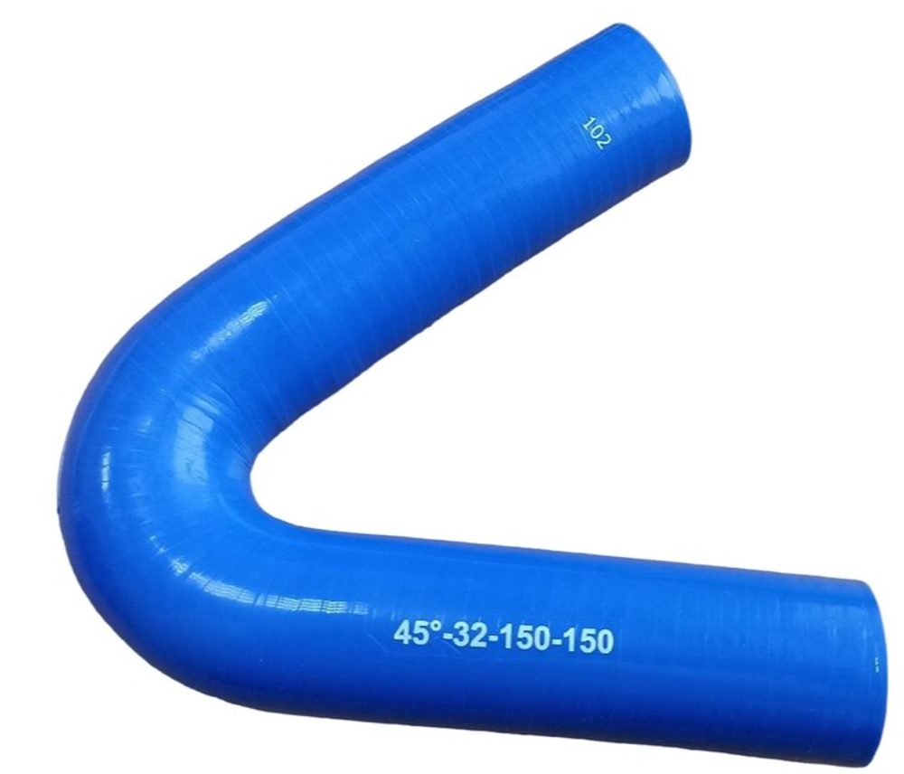 Патрубок силиконовый угловой 45 L150*150 d32
