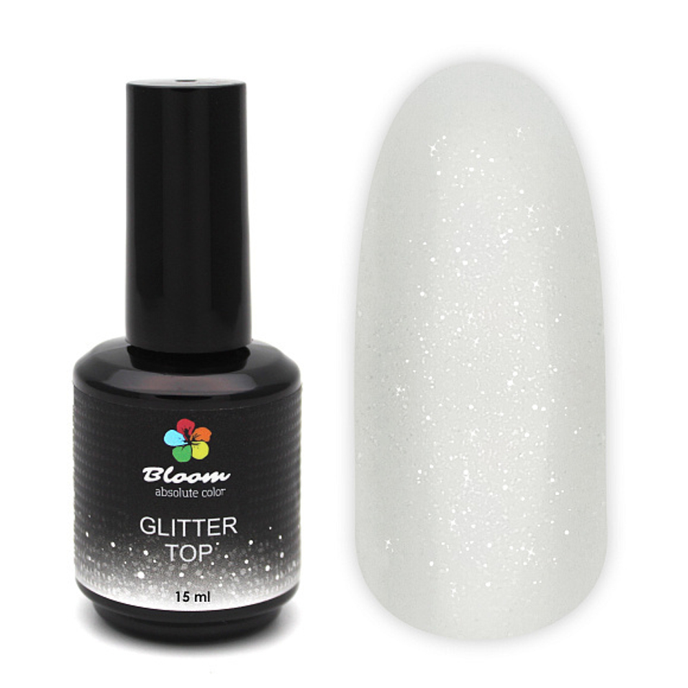 Топ Bloom суперглянцевый с микроблеском 15мл без липкого слоя