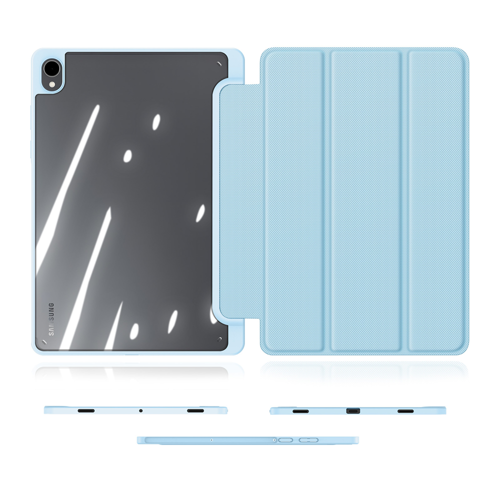Чехол книжка синего цвета для планшета Samsung Galaxy Tab S11, серия Toby Series Case от Dux Ducis