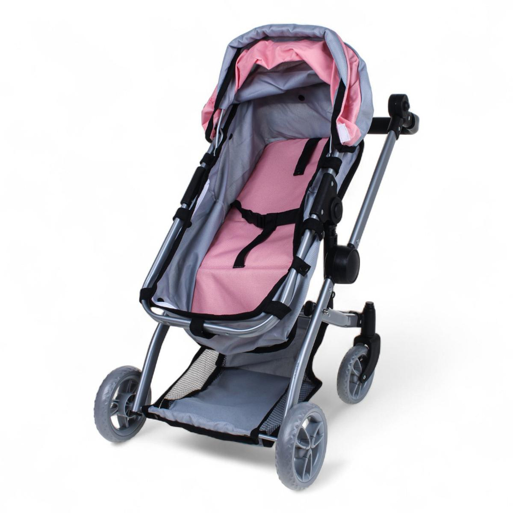 Коляска-трансформер д/кукол 53,5*35,5*63см. 2 колеса вращ, коробка FL9192