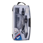 Готовальня 10 предм. циркуль, грифели, циркуль под карандаш,карандаш,4лин.