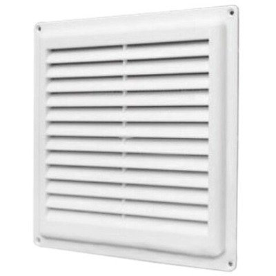 Решетка вентиляционная пластик, 370х370 мм, с сетк, Event, Э3737Н