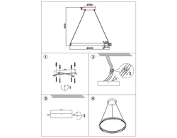 Ambrella Подвесной светодиодный светильник LineTech FL5851