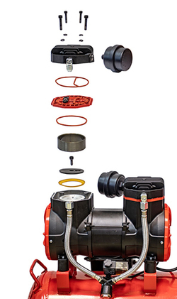 Компрессор PASSAT-50 BLACK тихий, без масл. (45л, 500л/мин, 2.9кВт)