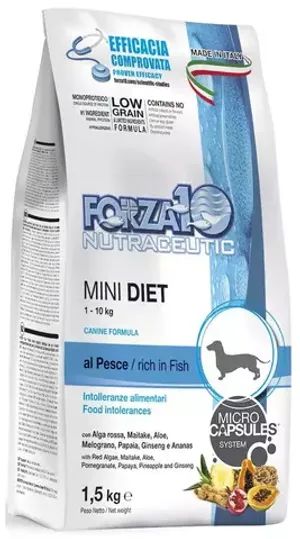 Forza 10 Корм для собак мини пород  гипоаллергенный Mini Diet Pesce с рыбой