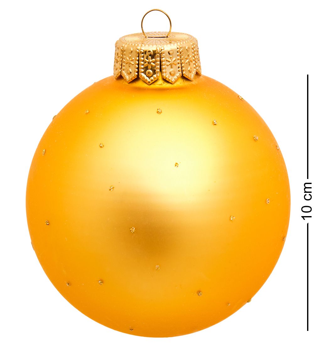 Элита НФШ-1001/1 Ел. украшение Шар «Часики» 100 мм, желтый