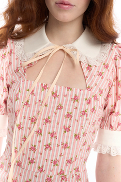 Платье-мини корсетное с накладными карманами