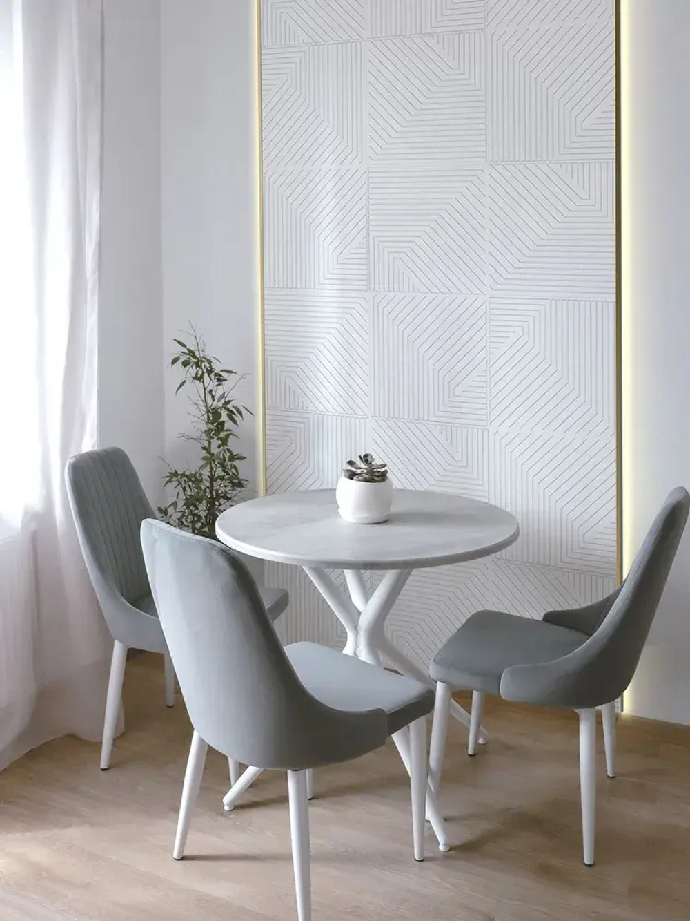 Декоративная стеновая панель ПВХ Люкке 482х482 мм