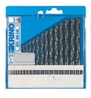Набор сверл по металлу из быстрорежущей стали HSSG 1-10мм 10пр Krino 1016201