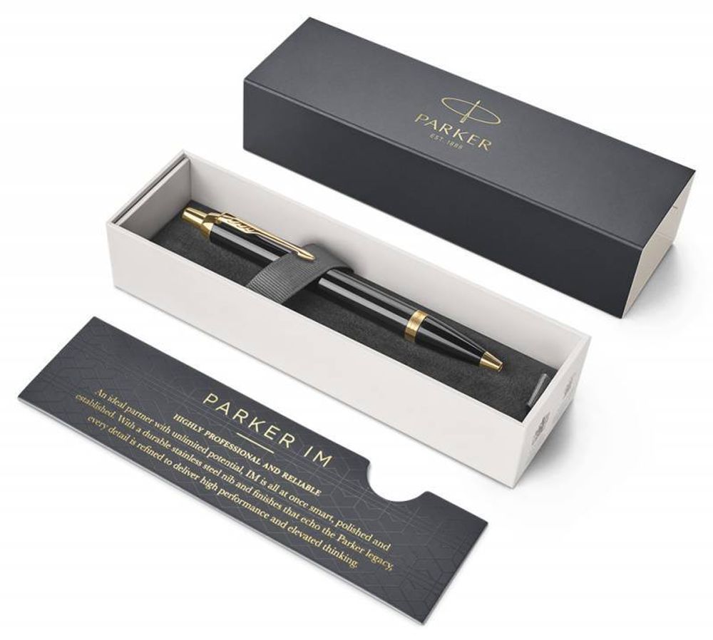 Шариковая ручка Parker IM Core K321 Black GT Mblue (1931666)