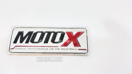 plate MOTO-X, replacement plate on the muffler, tag, badge, sticker, mark, alum plate