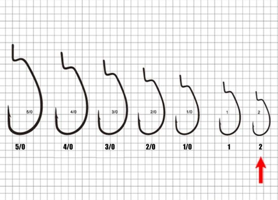 Офсетный крючок с широким загибом