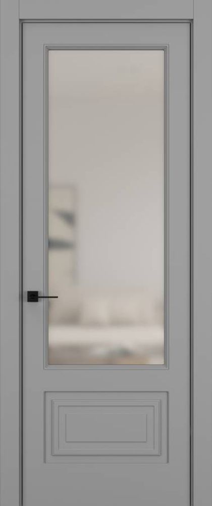 Дверь 021V ELEGANT Матовый Светло-серый