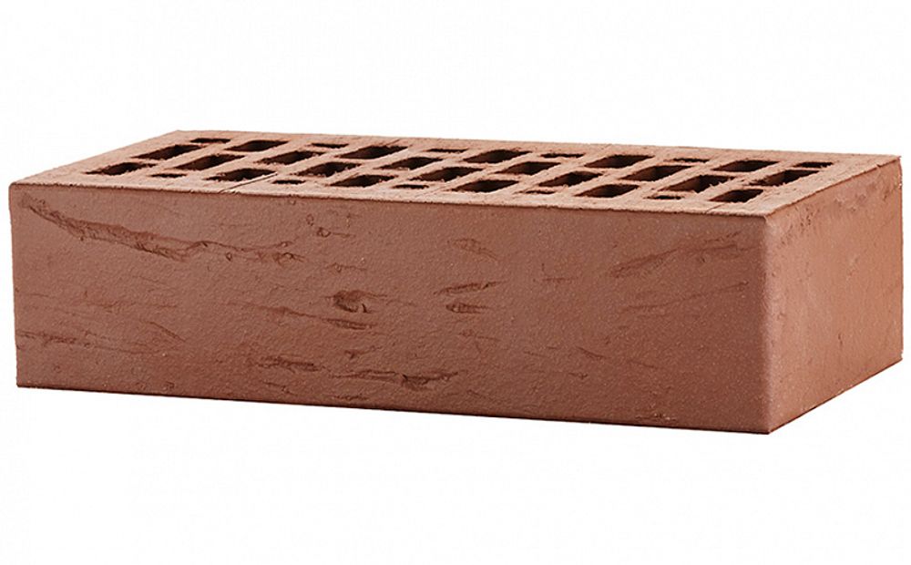 Кирпич ЛСР 1НФ Коричневый, рустик М-175, 250х120х65 - лицевой керамический пустотелый