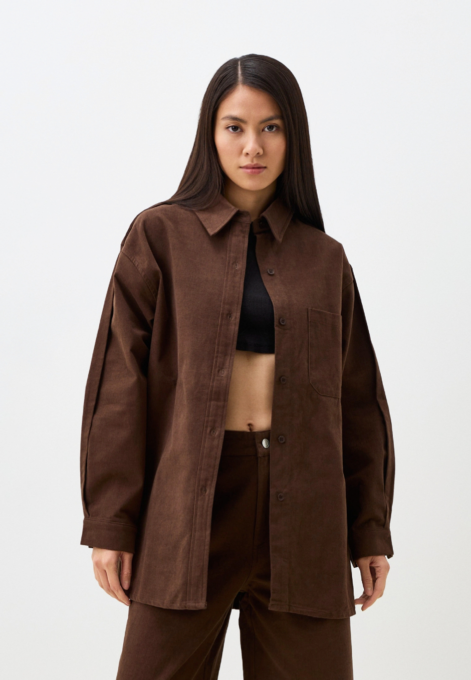 Рубашка в стиле oversize