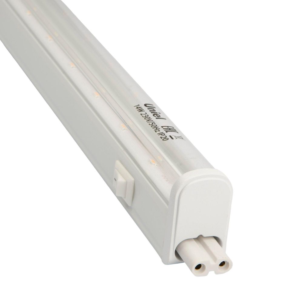 ULI-P17-14W-SPLE IP20 WHITE Светильник для растений светодиодный линейный. 870мм. выкл. на корпусе. Пластик. Спектр для фотосинтеза. TM Uniel