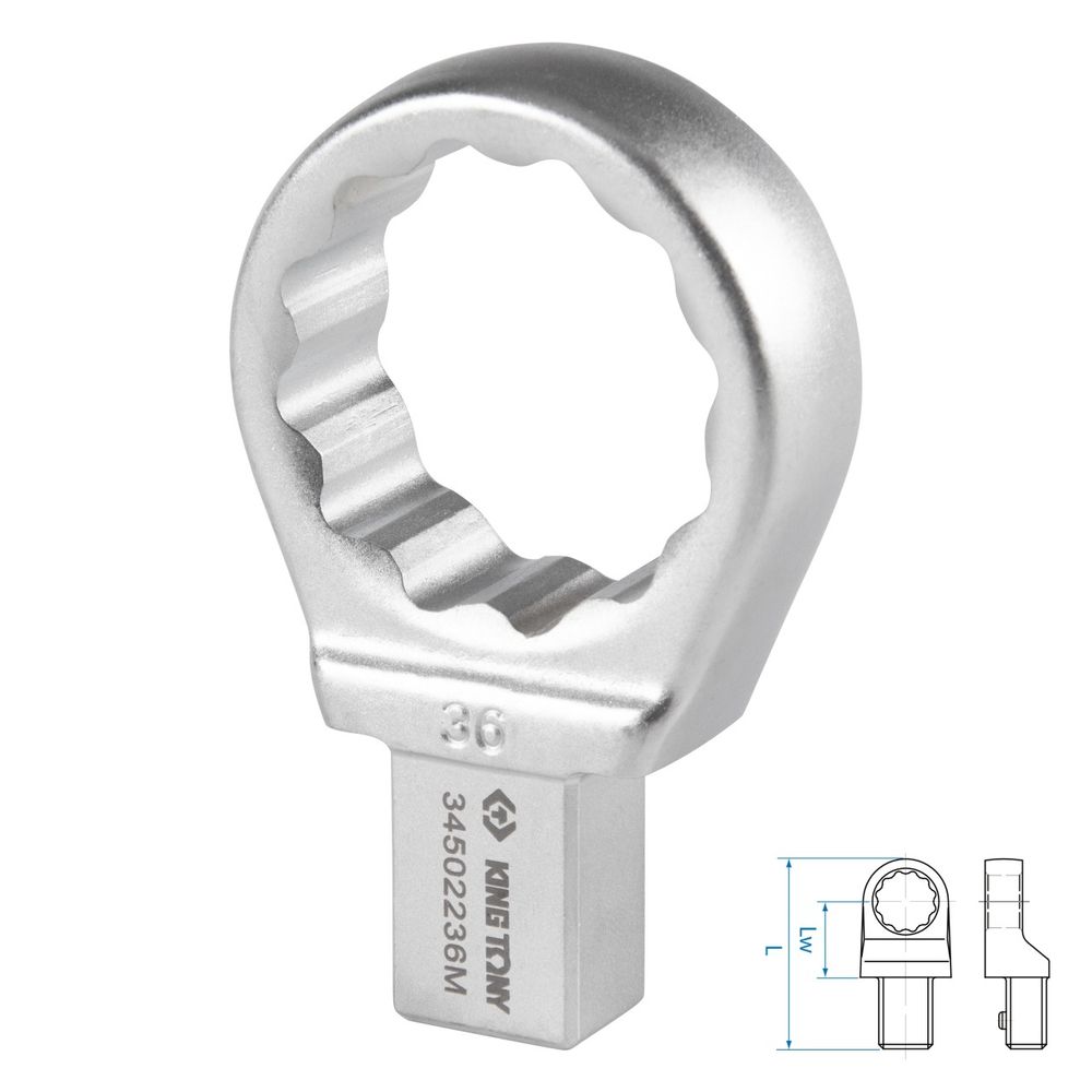 KING TONY (34502236M) Насадка накидная серии "FIT", 36 мм, 14х18 мм