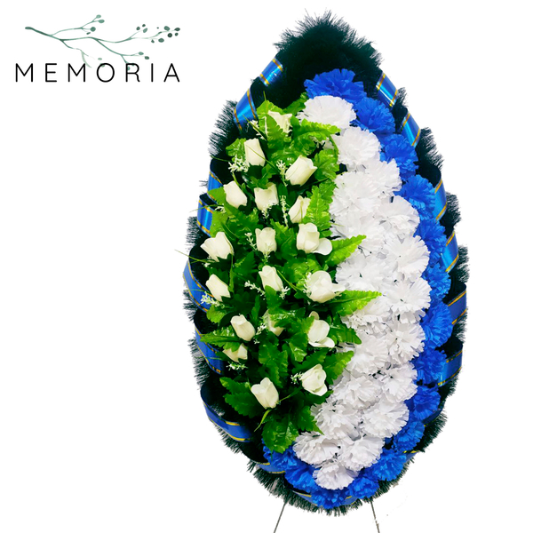 037 Венок ритуальный "Овал" 130 см