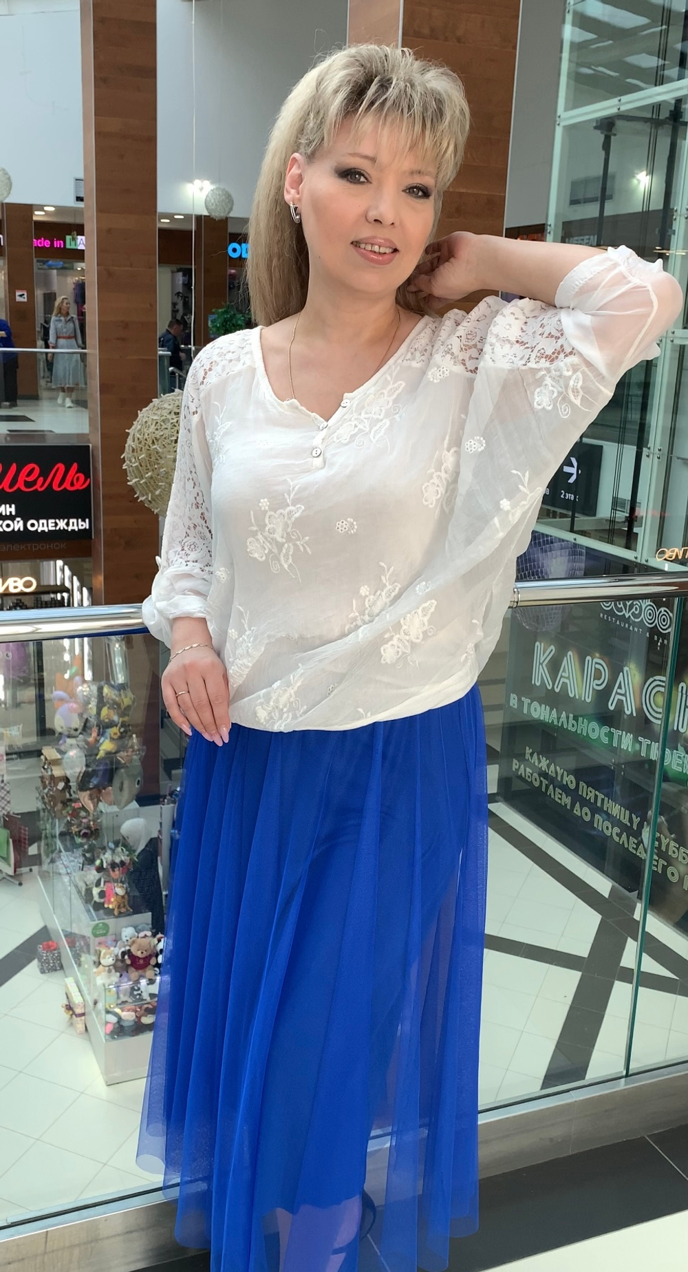 Итальянская двойная юбка на мягком поясе