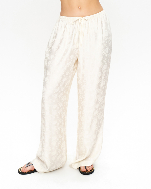 Брюки-палаццо из вискозы с цветочным узором