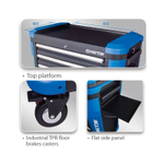 Тележка инструментальная, 7 ящиков, черная KING TONY 87G31-7B-BK