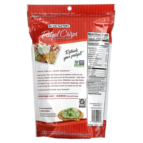 Snack Factory, Крендели с чипсами, Everything, для гурманов, 204 г (7,2 унции)