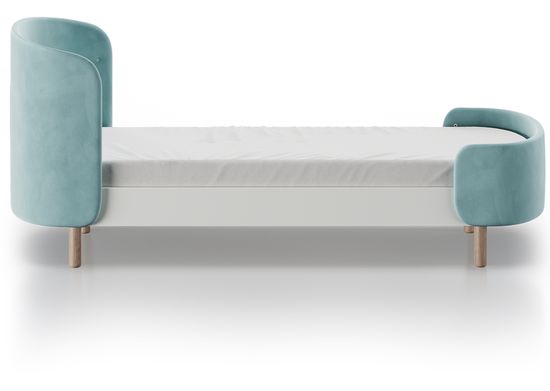 Кровать KIDI Soft для детей от 3 до 7 лет (бирюзовый)