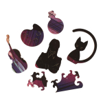 Пазл фигурный 80эл. "Девочка в чёрном платье" П3111 10083915 (Puzzle)