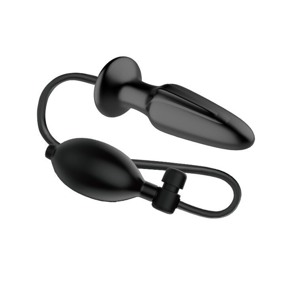 Черная анальная втулка с расширением Mr Play - 13 см. (Цвет: черный)