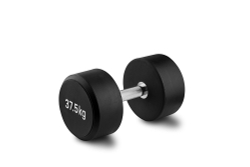Гантель 37,5 кг PU (черный)