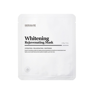 Отбеливающая, омолаживающая, увлажняющая тканевая маска Dermaline WHITENING REJUVENATING MASK