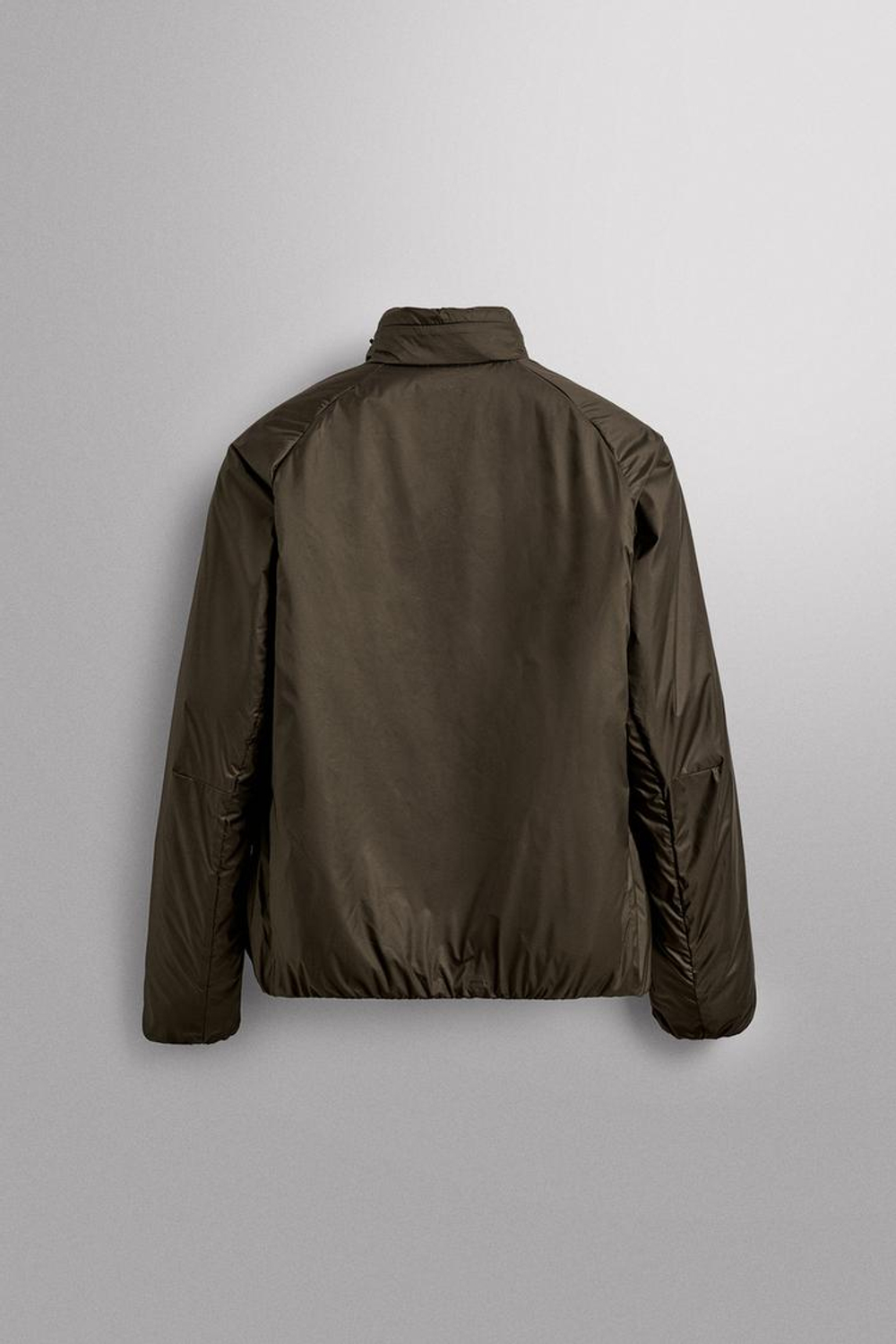 ZARA СТЕГАНАЯ БЕГОВАЯ КУРТКА С ПУХОВЫМ НАПОЛНИТЕЛЕМ, ТЕМНО-КОРИЧНЕВЫЙ